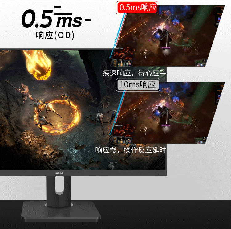 KOIOS K2723FH 27 Inch FHD 360Hz Gaming Monitor IPS Screen 0.5ms Narrow Bezel Lifting rotary display插图8